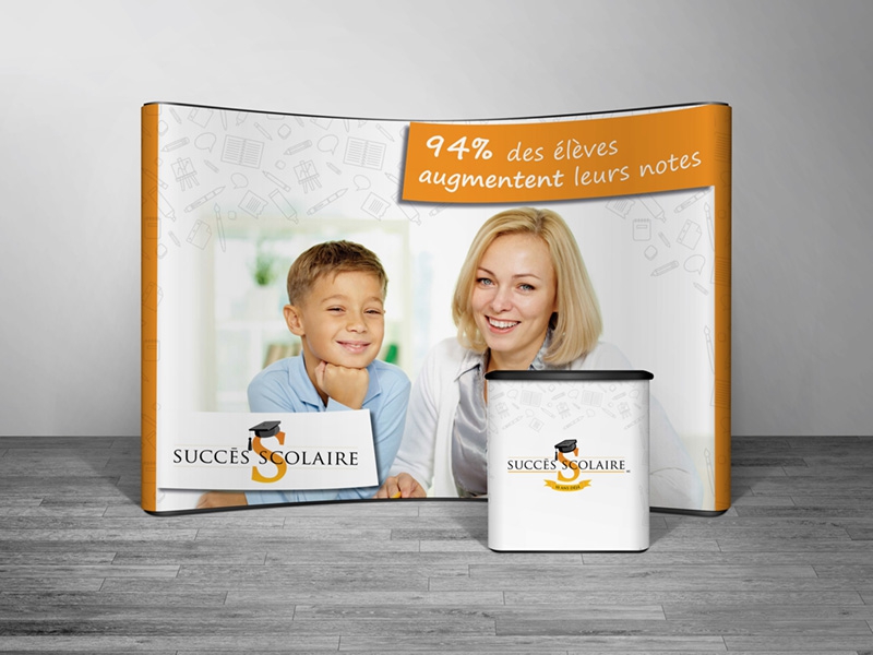 Succès Scolaire booth elements
